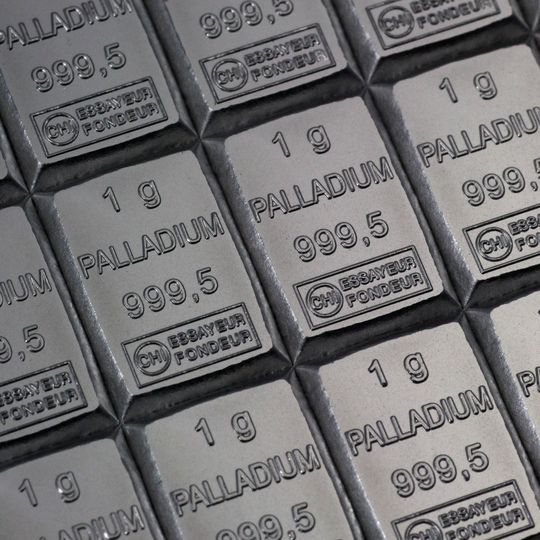 Palladium Tafelbarren