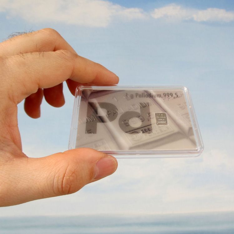 1g Palladium Anlagebarren 1g Palladium Anlagebarren