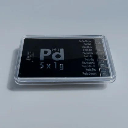 5g Palldium Tafelbarren