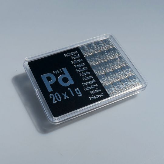 20g Palladium Tafelbarren