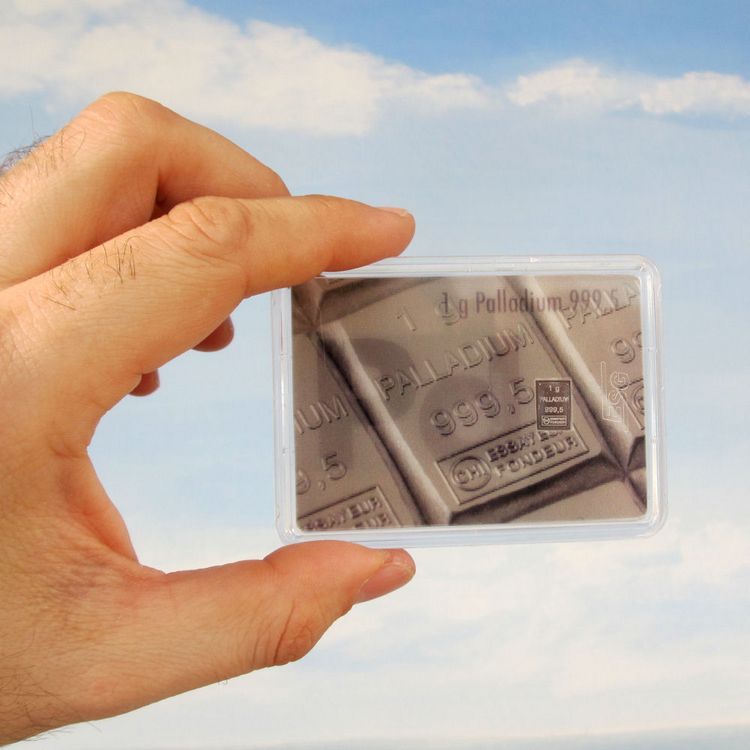 1g Palladium Geschenkbarren 1g Palladium Geschenkbarren